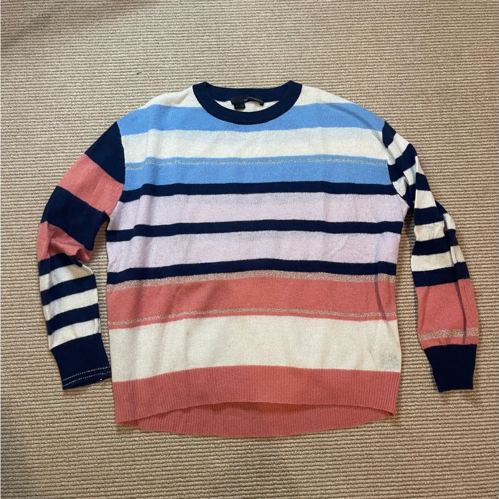 360 Cashmere Multicolor Striped Sweater - Picture 1 of 11